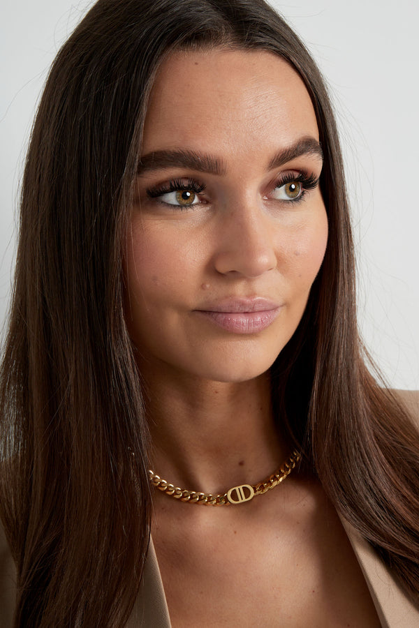 Necklace The Good Life Gold Color Stainless Steel
