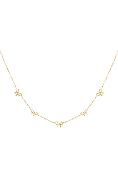 charming bows necklace