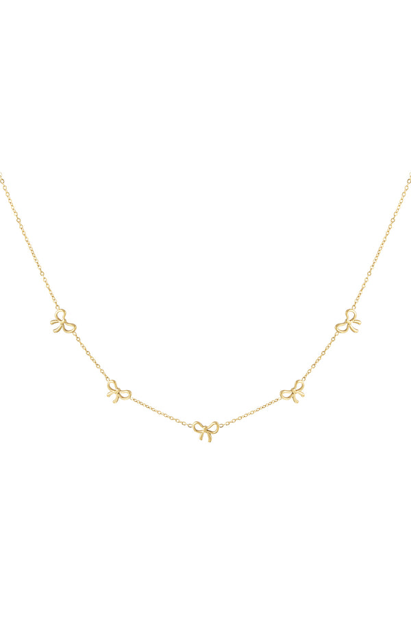 charming bows necklace