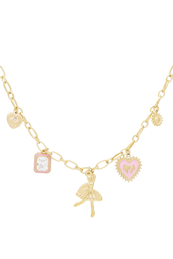 charm necklace colorful dancer