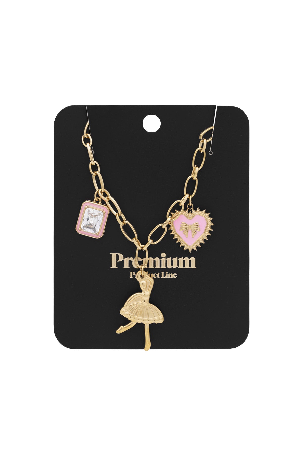 charm necklace colorful dancer
