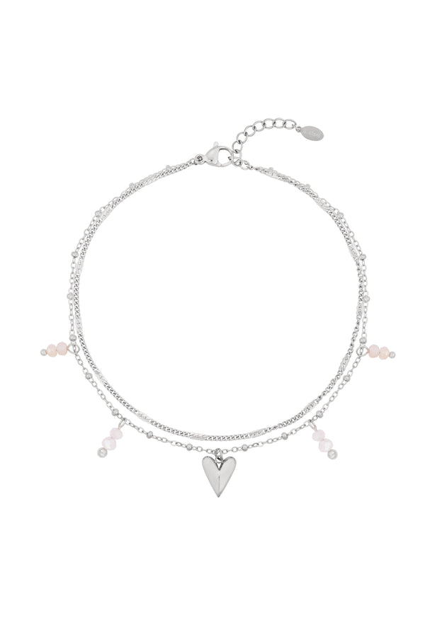 double love ankle bracelet
