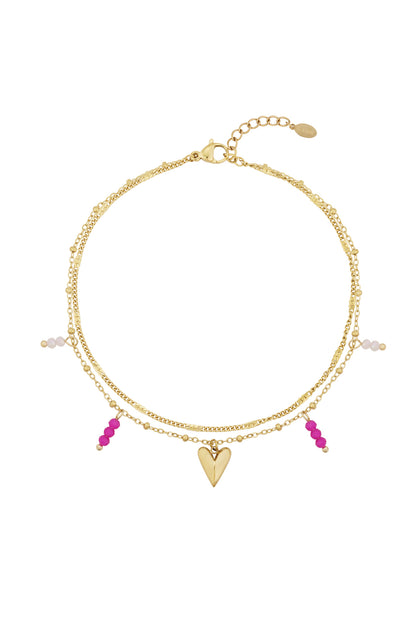 double love ankle bracelet