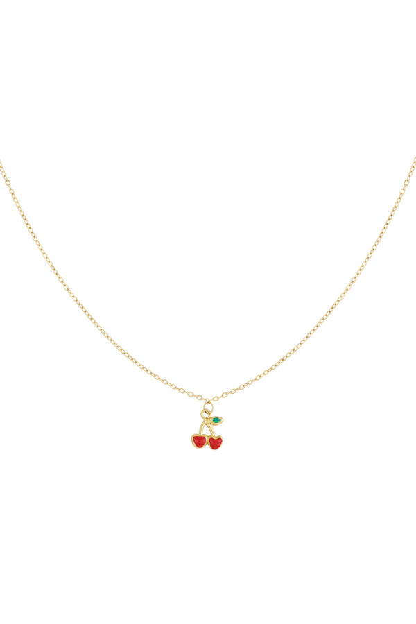 necklace cherry love