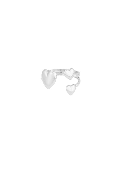 heart trio ring
