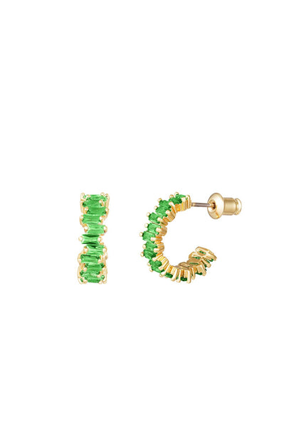 Earrings In Style Gold Color Copper