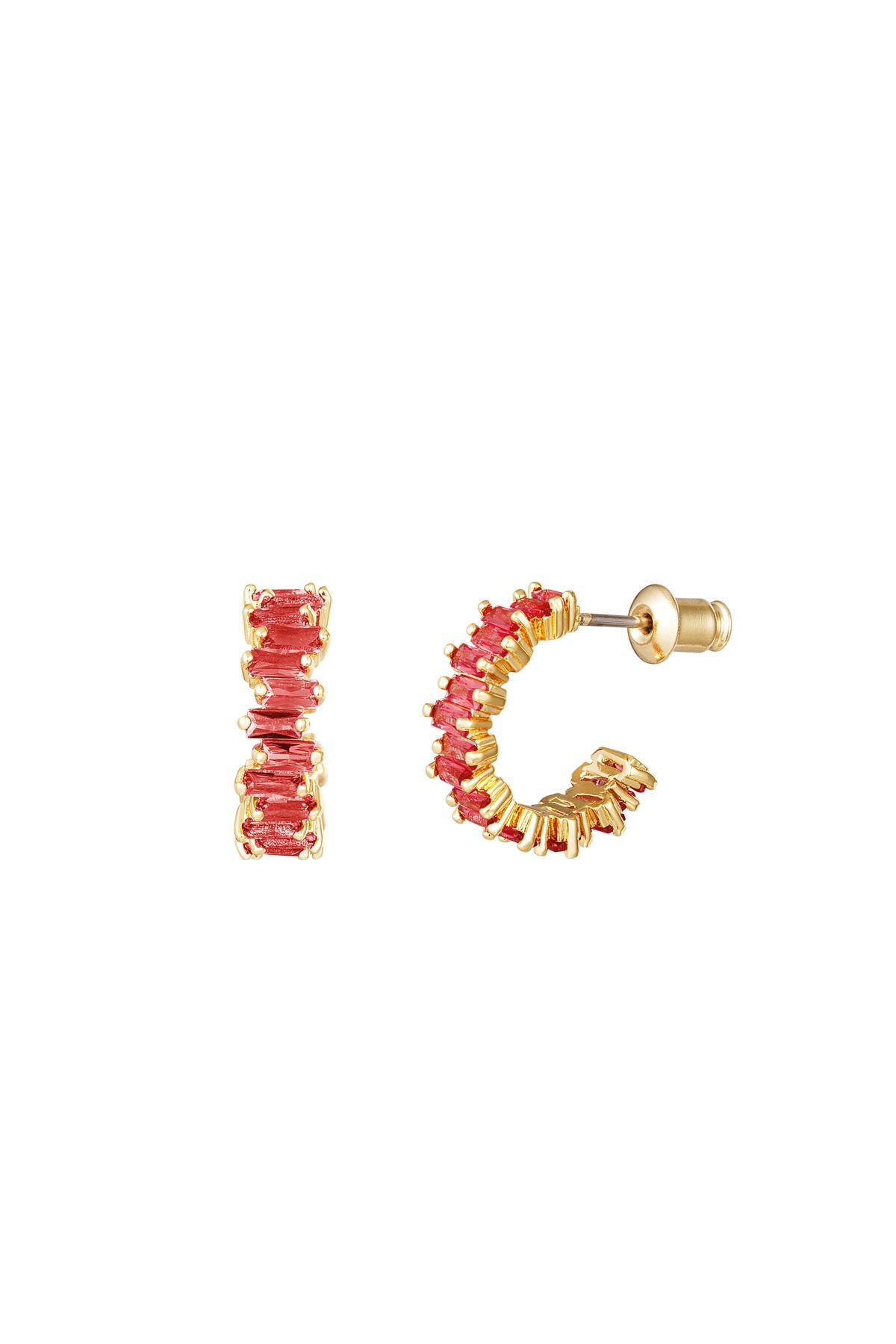 Earrings In Style Gold Color Copper