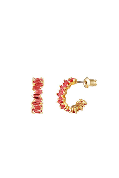 Earrings In Style Gold Color Copper