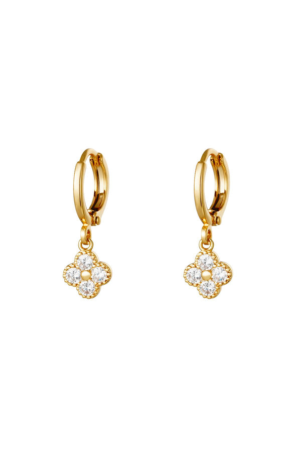 Four Leaf Glow Earrings
