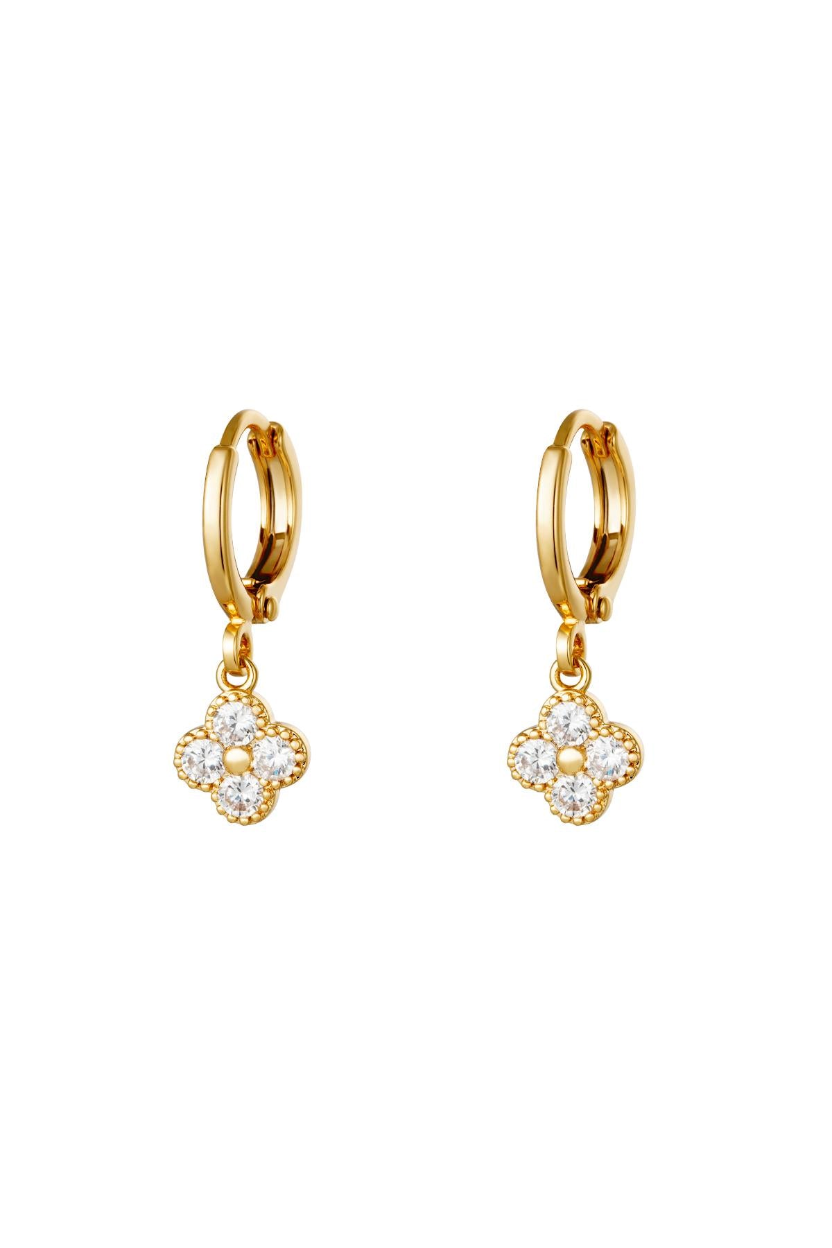 Four Leaf Glow Earrings