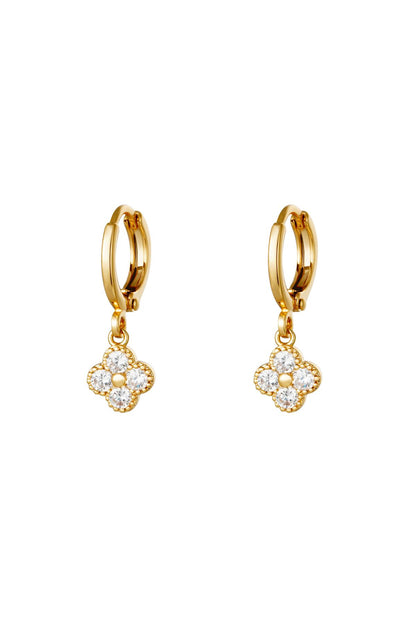 Four Leaf Glow Earrings