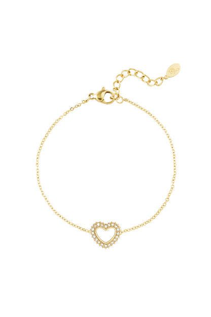 diamond heart bracelet