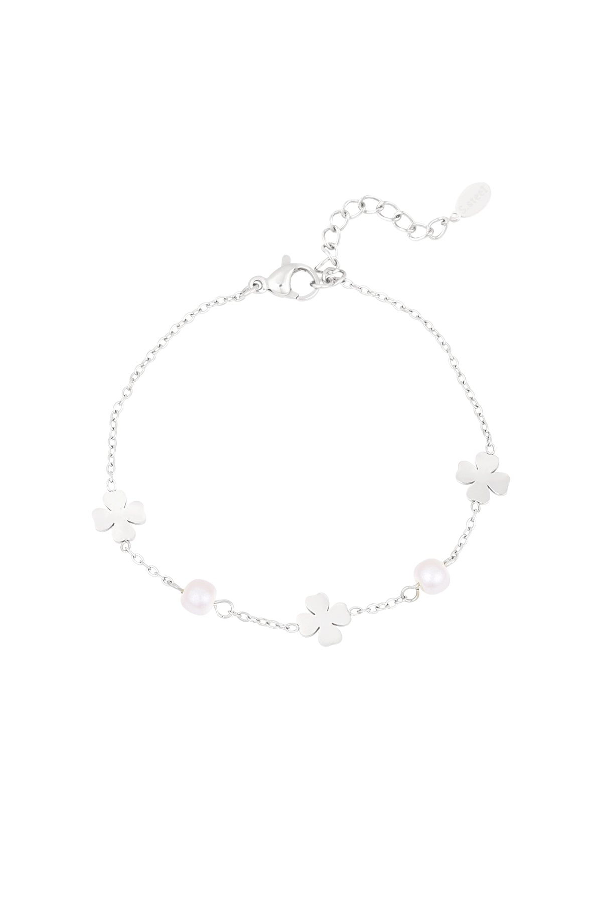 Golden Pearl Clover Bracelet