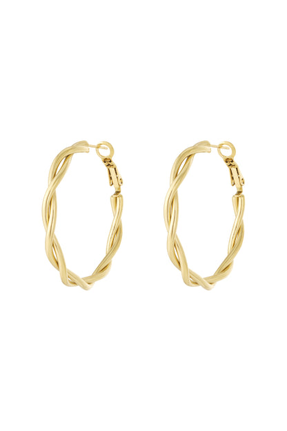 Twisted Hoop Earrings