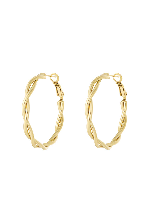 Twisted Hoop Earrings