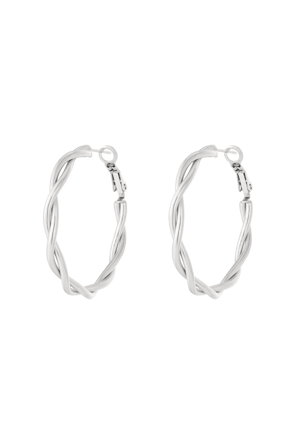 Twisted Hoop Earrings