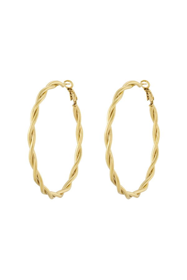 Twisted Hoop Earrings