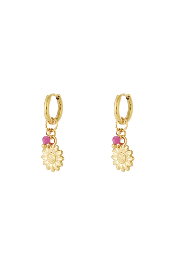Pink Petal Earrings