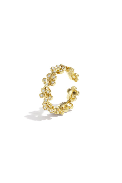 Stainless Steel Minimalist Rings Flower Casual Daily Simple Series Women's jewelry