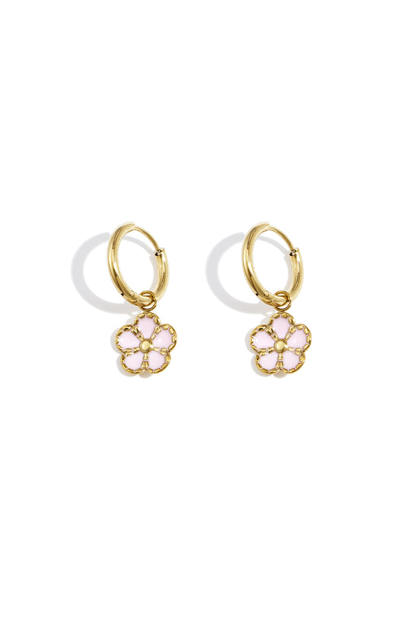 earrings flower cuteness