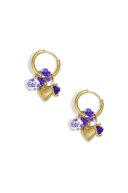 Stainless Steel Drop Earrings Heart Daily Daily Simple Series Women's jewelry