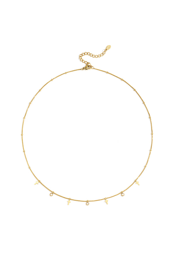 Stainless Steel Chain Necklaces Cross Casual Daily Simple Series Women's jewelry