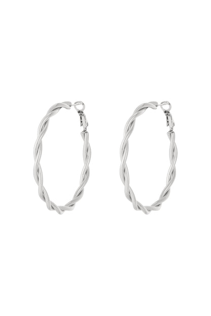 Twisted Hoop Earrings