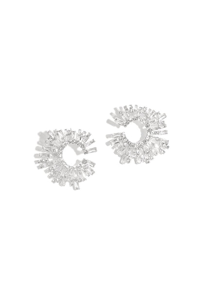 Copper Stud Earrings Geometric Elegant Christmas Luxurious Series Women's jewelry