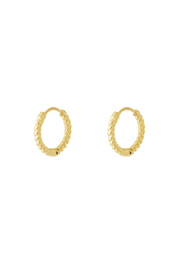 Timeless twist earrings - Silver Color color