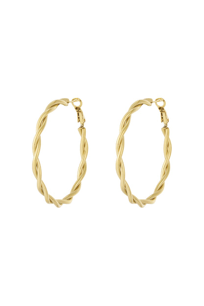 Twisted Hoop Earrings