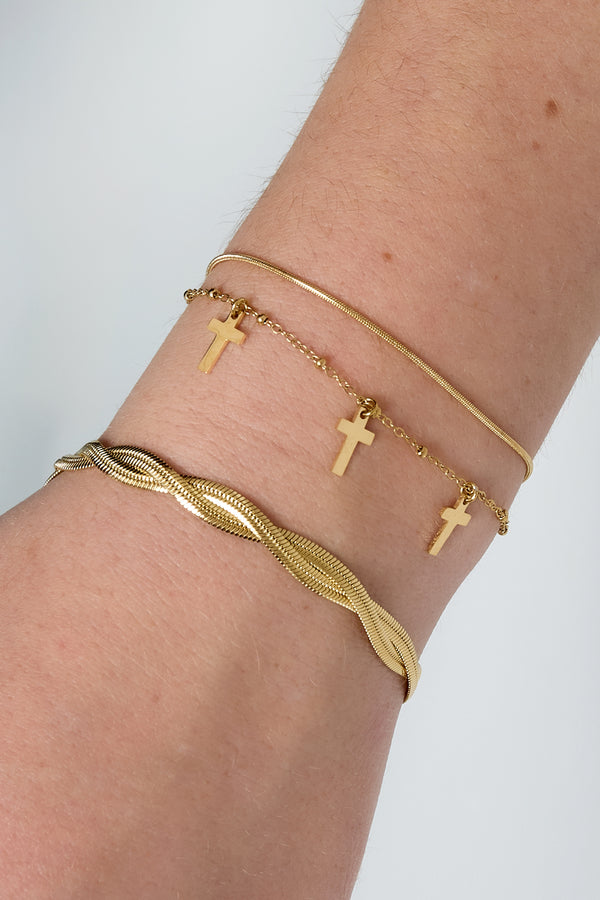   Charm Bracelets Cross Casual Daily Simple Series Women's jewelry