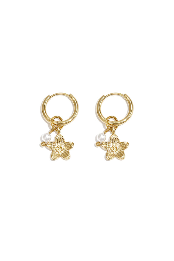 pearl blossom earrings
